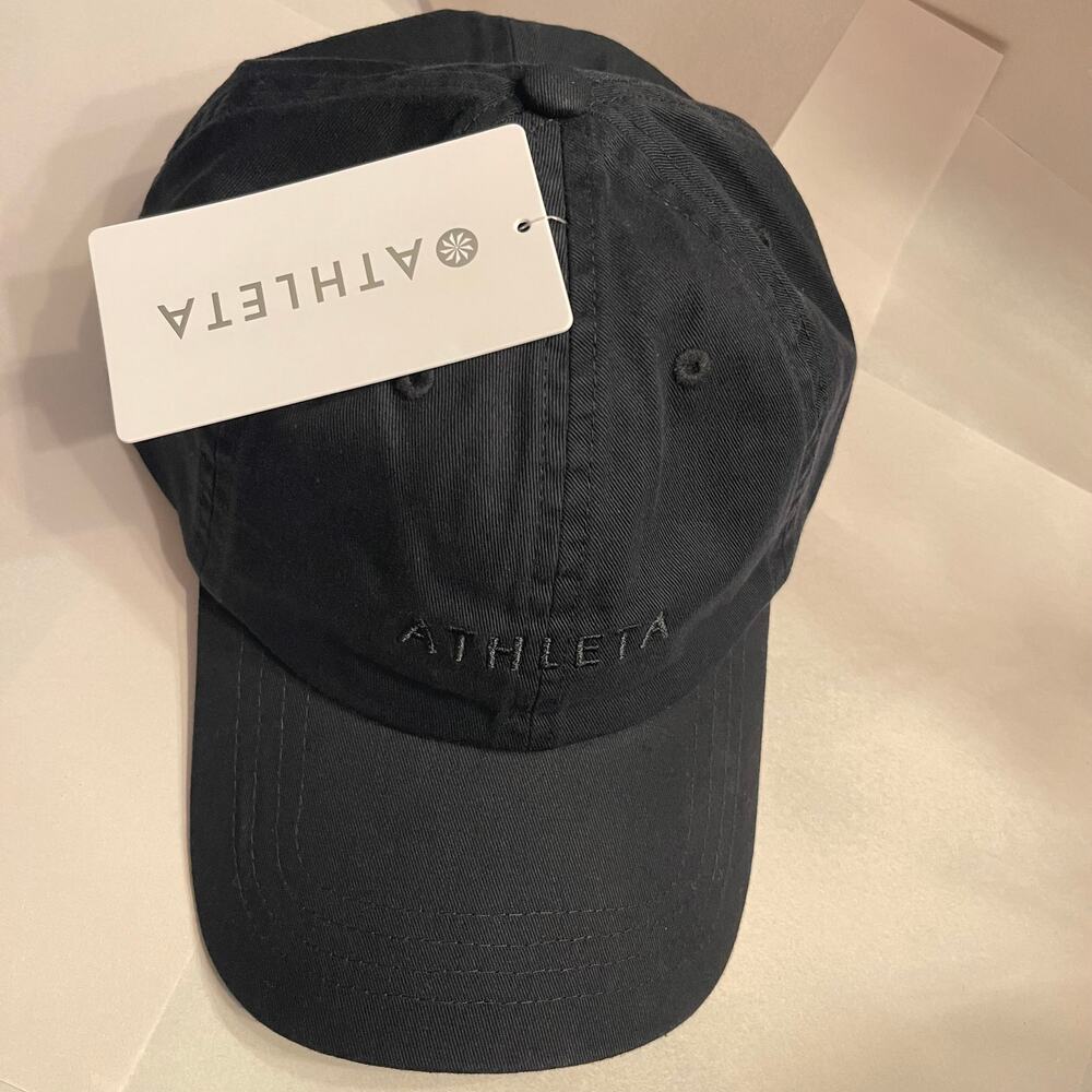 NWT Athleta Women's Black Adjustable Everyday Cap One Size